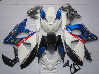 Billigste Suzuki GSXR 1000 Motorrad Verkleidung 2009-2016 - Weiss Blau Rot Schwarz TaMobil