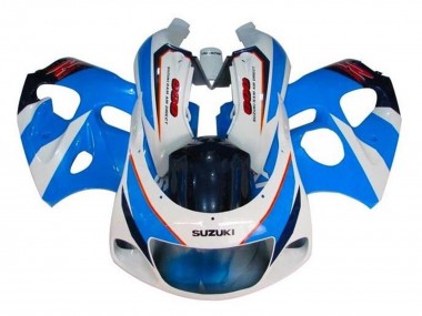 Billigste Suzuki GSXR 600 / GSXR 750 Motorrad Verkleidung 1996-2000 - Blau Weiss Rot