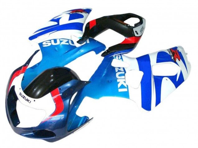 Billigste Suzuki GSXR 600 / GSXR 750 Motorrad Verkleidung 2001-2003 - Weiss Blau Rot Schwarz