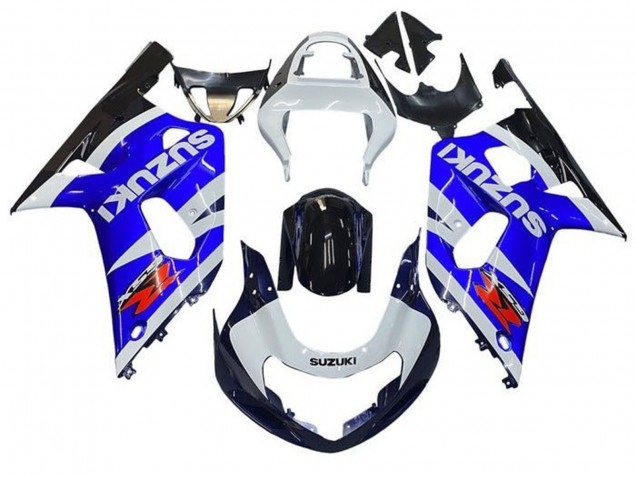 Billigste Suzuki GSXR 600 / GSXR 750 Motorrad Verkleidung 2001-2003 - Weiss Blau Glanzendes Schwarz Rot