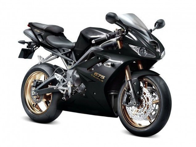 Billigste Triumph Daytona 675 Triple Motorrad Verkleidung 2009-2012 - Glanzendes Schwarz