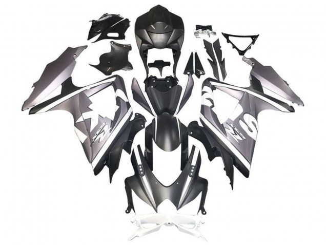 Billigste Suzuki GSXR 600 / GSXR 750 Motorrad Verkleidung 2008-2010 - Silber Weiss Matt Schwarz