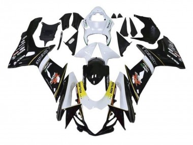 Billigste Suzuki GSXR 600 / GSXR 750 Motorrad Verkleidung 2011-2024 - Weiss Gelb Schwarz Alstare Dunkel Dog