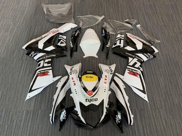 Billigste Suzuki GSXR 600 / GSXR 750 Motorrad Verkleidung 2011-2024 - Weiss Schwarz Gelb Rot Tyco