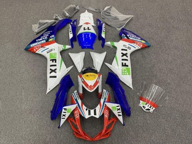 Billigste Suzuki GSXR 600 / GSXR 750 Motorrad Verkleidung 2011-2024 - Weiss Blau Gelb Rot Grun Fixi 11
