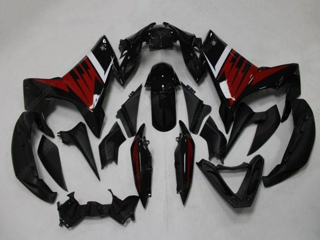Billigste Yamaha FZ6R Motorrad Verkleidung 2009-2015 - Schwarz Rot Weiss