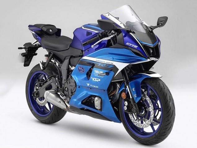 Billigste Yamaha YZF R7 Motorrad Verkleidung 2021-2024 - Matt Blau Matt Hellblau