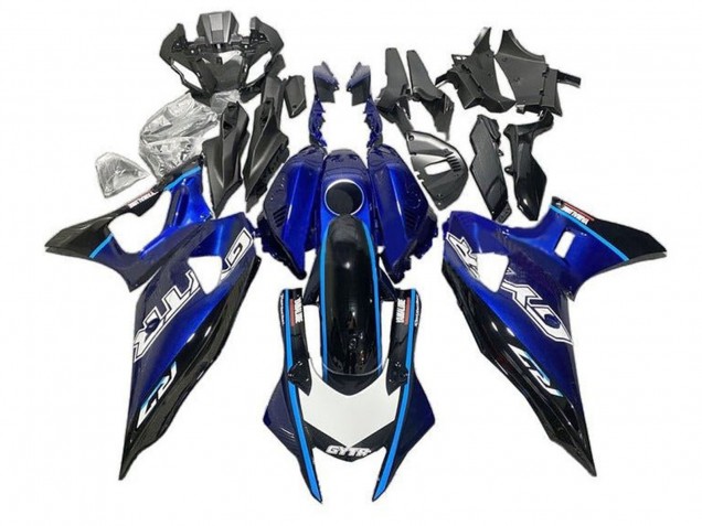 Billigste Yamaha YZF R7 Motorrad Verkleidung 2021-2024 - Blau Schwarz Hellblau