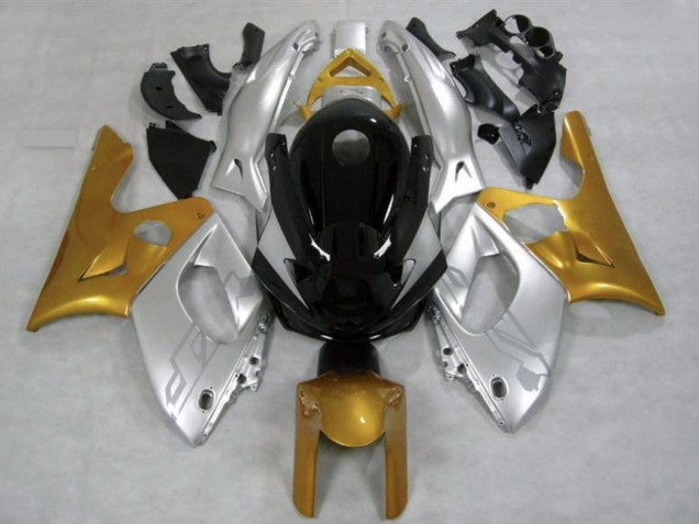 Billigste Yamaha YZF600R Thundercat Motorrad Verkleidung 1996-2007 - Silber Gold Glanzendes Schwarz