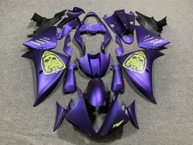 Billigste Yamaha YZF 1000 R1 Motorrad Verkleidung 2009-2011 - Lila Neon Gelb