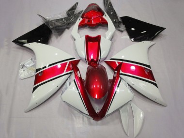Billigste Yamaha YZF 1000 R1 Motorrad Verkleidung 2009-2011 - Weiss Rot Schwarz