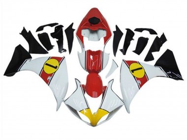 Billigste Yamaha YZF 1000 R1 Motorrad Verkleidung 2009-2011 - Weiss Rot Gelb Schwarz