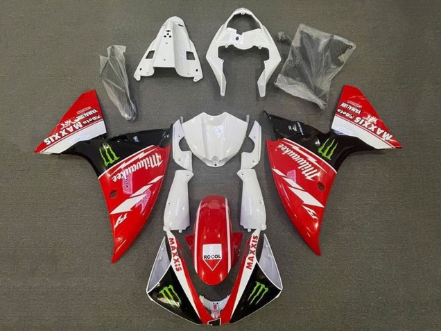 Billigste Yamaha YZF 1000 R1 Motorrad Verkleidung 2012-2014 - Weiss Rot Schwarz Grun Milwaukee Maxxis Monster