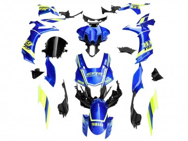 Billigste Yamaha YZF 1000 R1 Motorrad Verkleidung 2020-2025 - Blau Gelb Weiss GYTR