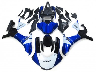 Billigste Yamaha YZF 1000 R1 Motorrad Verkleidung Kit 2020-2025 - Weiss Blau Glanzendes Schwarz