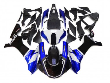 Billigste Yamaha YZF 1000 R1 Motorrad Verkleidung 2020-2025 - Blau Weiss Schwarz Akropovic