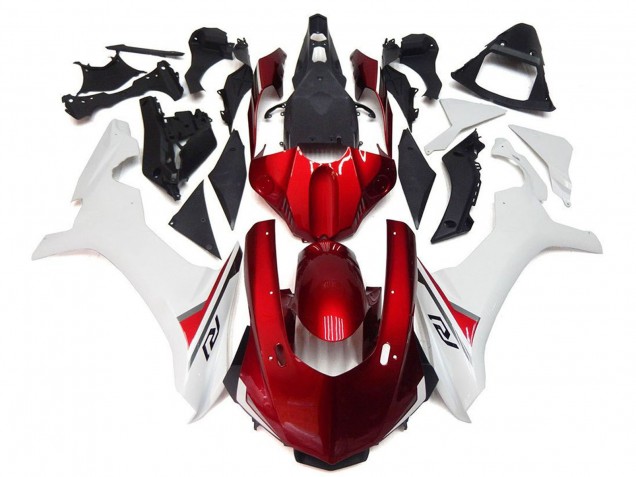 Billigste Yamaha YZF 1000 R1 Motorrad Verkleidung 2020-2025 - Weiss Rot Schwarz