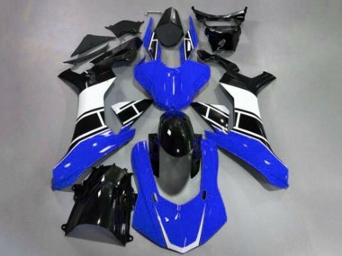 Billigste Yamaha YZF 1000 R1 Motorrad Verkleidung 2020-2025 - Blau Weiss Glanzendes Schwarz