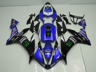 Billigste Yamaha YZF 1000 R1 Motorrad Verkleidung 2004-2006 - Blau Weiss Schwarz Grun Monster Energy