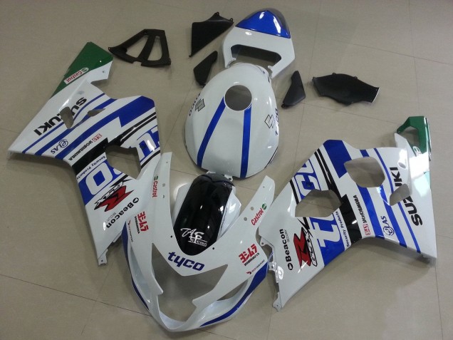 Billigste Suzuki GSXR 600 / GSXR 750 Motorrad Verkleidung 2004-2005 - Weiss Blau Schwarz Grun Tyco