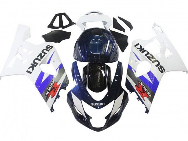Billigste Suzuki GSXR 600 / GSXR 750 Motorrad Verkleidung 2004-2005 - Weiss Blau Schwarz Rot