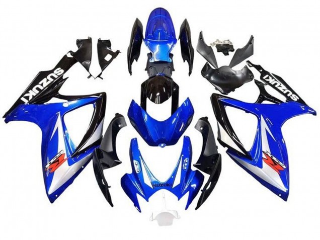Billigste Suzuki GSXR 600 / GSXR 750 Motorrad Verkleidung 2006-2007 - Blau Weiss Schwarz Rot