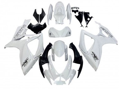 Billigste Suzuki GSXR 600 / GSXR 750 Motorrad Verkleidung 2006-2007 - Weiss Schwarz