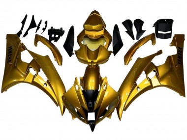 Billigste Yamaha YZF R6 Motorrad Verkleidung 2006-2007 - Gold