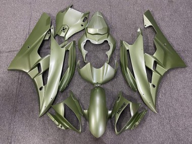 Billigste Yamaha YZF R6 Motorrad Verkleidung 2006-2007 - Olive Grun