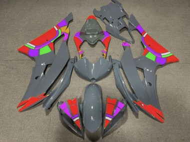 Billigste Yamaha YZF R6 Motorrad Verkleidung 2008-2016 - Nardo Grau Rot Farbrad