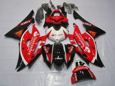 Billigste Yamaha YZF R6 Motorrad Verkleidung 2008-2016 - Weiss Rot Schwarz Santunder