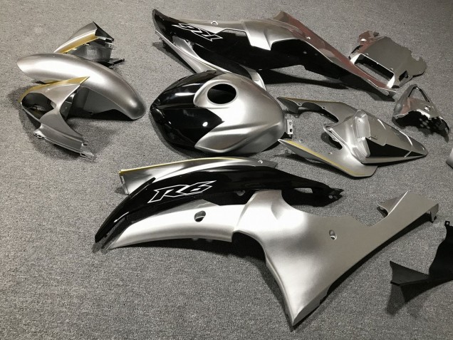 Billigste Yamaha YZF R6 Motorrad Verkleidung 2008-2016 - Silber Gold Schwarz
