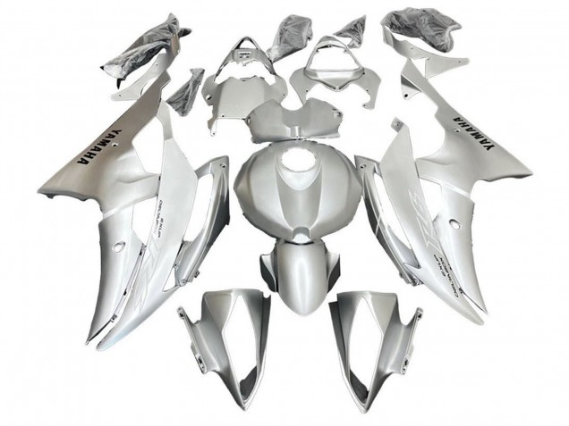 Billigste Yamaha YZF R6 Motorrad Verkleidung 2008-2016 - Silber Weiss