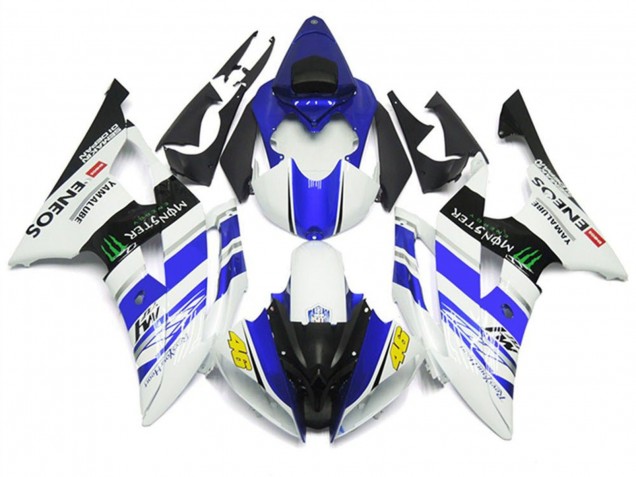 Billigste Yamaha YZF R6 Motorrad Verkleidung 2008-2016 - Weiss Blau Glanzendes Schwarz Grun Monster ENEOS 46