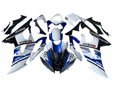 Billigste Yamaha YZF R6 Motorrad Verkleidung 2008-2016 - Weiss Blau Schwarz YEC ENEOS Petronas Semakin Didepan