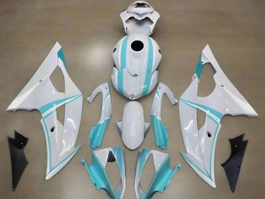 Billigste Yamaha YZF R6 Motorrad Verkleidung 2008-2016 - Weiss Hellblau
