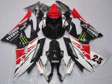 Billigste Yamaha YZF R6 Motorrad Verkleidung 2008-2016 - Weiss Rot Glanzendes Schwarz Grun Monster 25