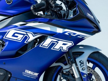 Billigste Yamaha YZF R6 Motorrad Verkleidung 2017-2023 - Blau Silber GYTR