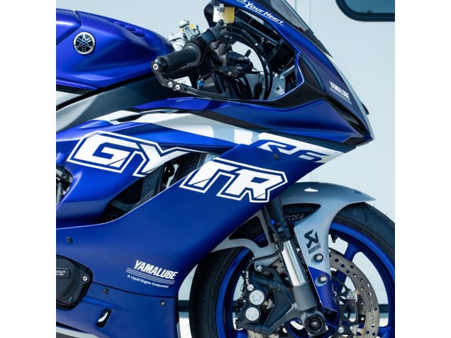 Billigste Yamaha YZF R6 Motorrad Verkleidung 2017-2023 - Blau Silber GYTR