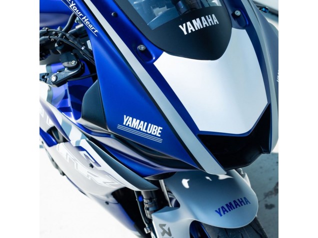 Billigste Yamaha YZF R6 Motorrad Verkleidung 2017-2023 - Blau Silber GYTR
