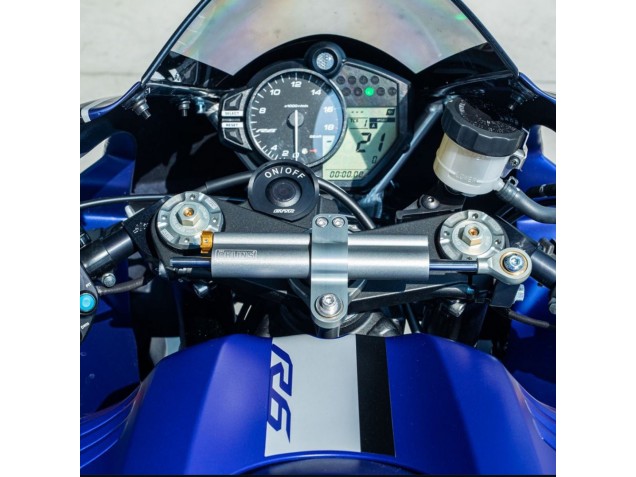 Billigste Yamaha YZF R6 Motorrad Verkleidung 2017-2023 - Blau Silber GYTR