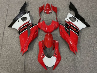 Billigste Yamaha YZF R6 Motorrad Verkleidung 2017-2023 - Weiss Rot Matt Schwarz