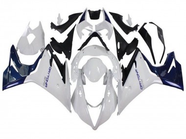 Billigste Triumph Daytona 675 Triple Motorrad Verkleidung 2013-2016 - Weiss Blau