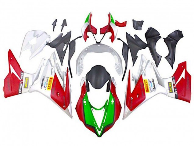 Billigste Triumph Daytona 675 Triple Motorrad Verkleidung 2013-2016 - Weiss Rot Grun