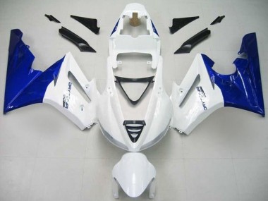 Billigste Triumph Daytona 675 Triple Motorrad Verkleidung 2009-2012 - Weiss Blau