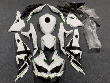 Billigste Kawasaki ZX4R ZX-4RR Motorrad Verkleidung 2019-2025 - Weiss Schwarz Grun