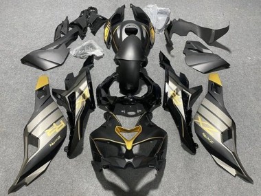 Billigste Kawasaki ZX4R ZX-4RR Motorrad Verkleidung 2019-2025 - Matt Schwarz Glanzendes Schwarz Grau Gold