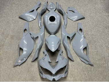 Billigste Kawasaki ZX4R ZX-4RR Motorrad Verkleidung 2019-2025 - Glanzendes Nardo Grau