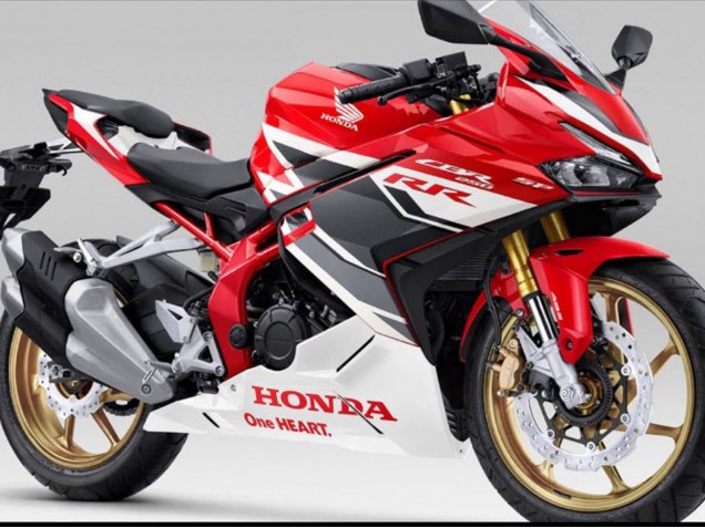 Billigste Honda CBR250RR Motorrad Verkleidung 2023-2024 - Rot Weiss Grau