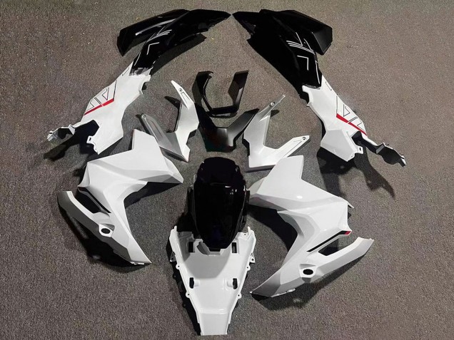 Billigste Honda ADV160 Motorrad Verkleidung 2022-2024 - Weiss Glanzendes Schwarz